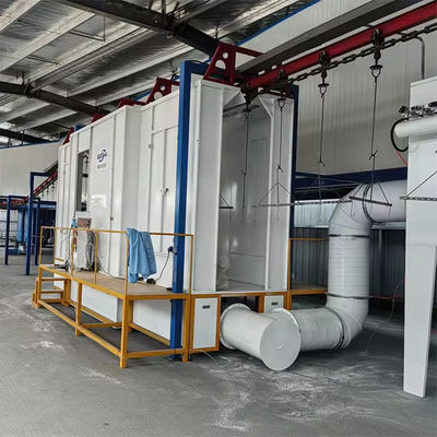 Heavy Duty Powder Coating Conveyor Systems Power Saving Low Noise