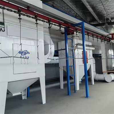 Heavy Duty Powder Coating Conveyor Systems Power Saving Low Noise