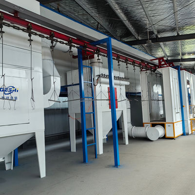 Compact Automatic Powder Coating Line Easy Control Automated Powder Coating Systems