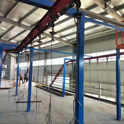 Large Scale Metal Powder Coating Line Loom Parts Automatic Powder Coating System