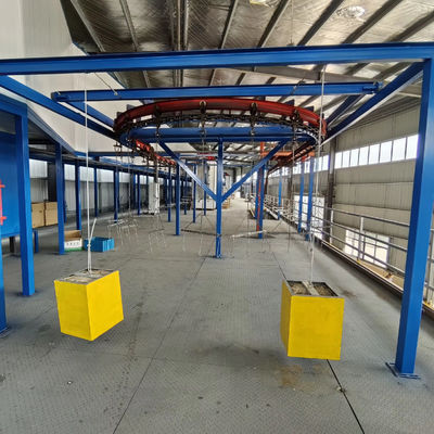 Large Scale Metal Powder Coating Line Loom Parts Automatic Powder Coating System