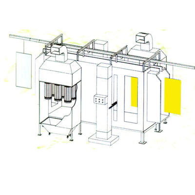 High Efficiency Automatic Powder Coating Line Eco Friendly Powder Coating Conveyor Systems