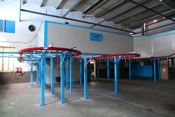 High Efficiency Automatic Powder Coating Line Eco Friendly Powder Coating Conveyor Systems