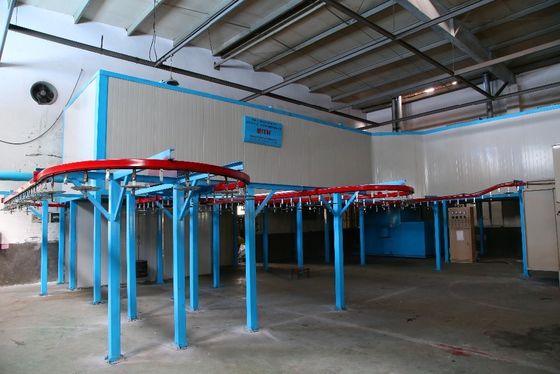 1.2mm Steel Automated Powder Coating Line High Speed Industrial Powder Coating Systems